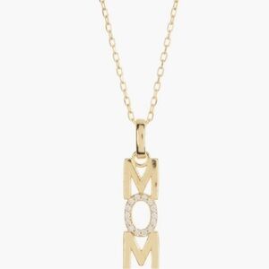 Argento Vivo Sterling Silver Mom Vertical
Pendant Necklace NIB